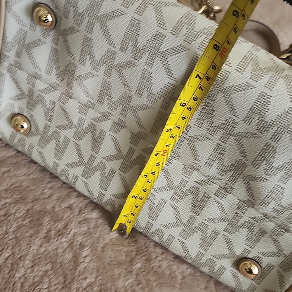 Michael Kors Beige and Brown Satchel - Picture 11 of 12